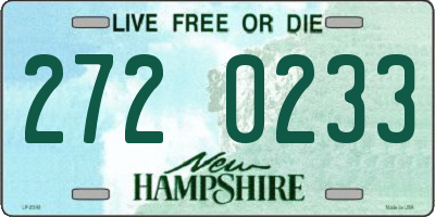 NH license plate 2720233