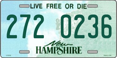 NH license plate 2720236