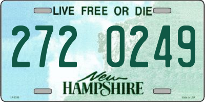 NH license plate 2720249