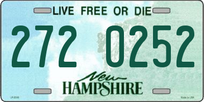 NH license plate 2720252