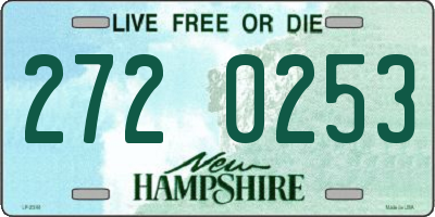 NH license plate 2720253