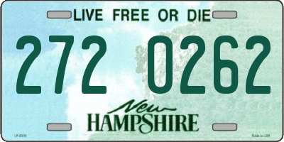 NH license plate 2720262