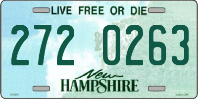 NH license plate 2720263
