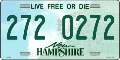 NH license plate 2720272