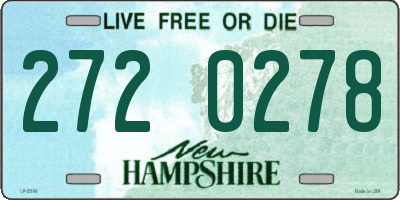 NH license plate 2720278