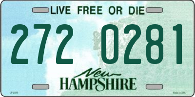 NH license plate 2720281