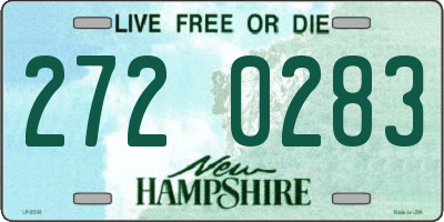 NH license plate 2720283