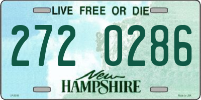 NH license plate 2720286