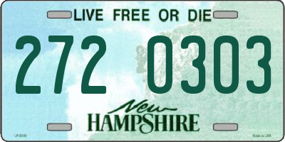NH license plate 2720303