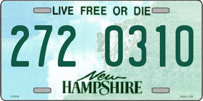 NH license plate 2720310