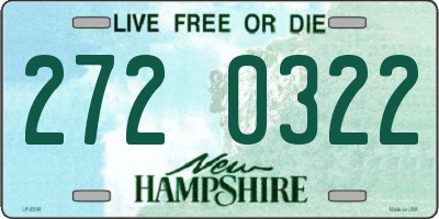 NH license plate 2720322