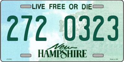 NH license plate 2720323