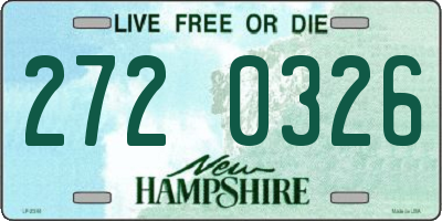 NH license plate 2720326