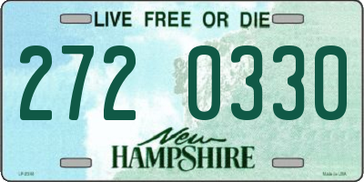 NH license plate 2720330