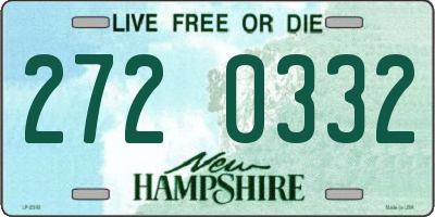 NH license plate 2720332