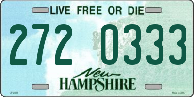 NH license plate 2720333