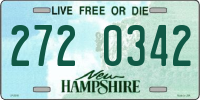 NH license plate 2720342