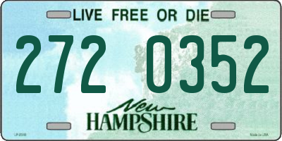 NH license plate 2720352