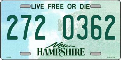 NH license plate 2720362