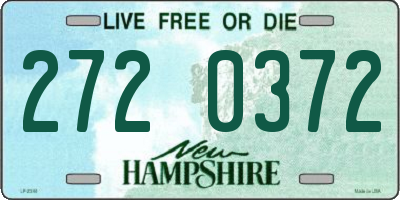 NH license plate 2720372