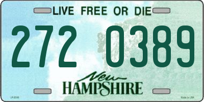 NH license plate 2720389