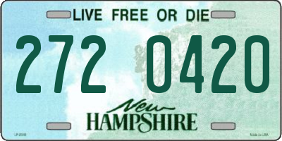 NH license plate 2720420
