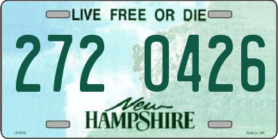 NH license plate 2720426