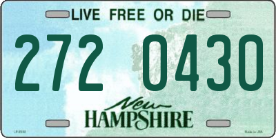 NH license plate 2720430