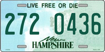 NH license plate 2720436