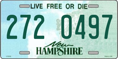NH license plate 2720497