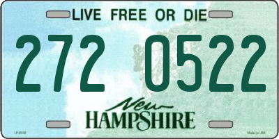 NH license plate 2720522