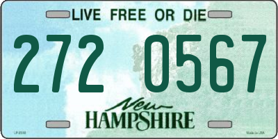 NH license plate 2720567