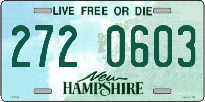 NH license plate 2720603