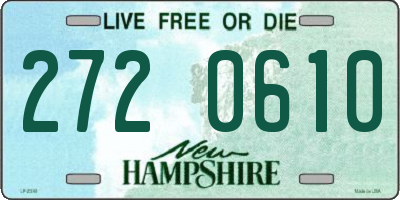 NH license plate 2720610