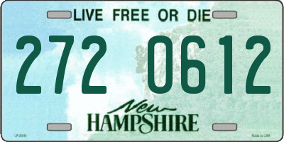 NH license plate 2720612