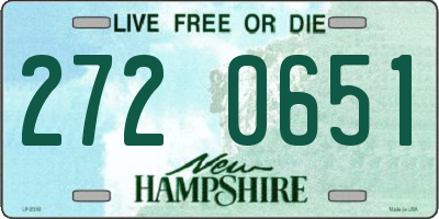NH license plate 2720651