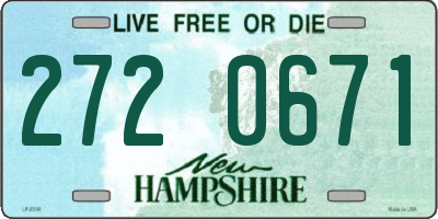 NH license plate 2720671