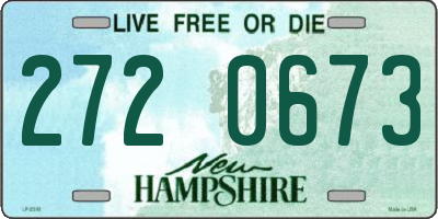 NH license plate 2720673