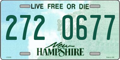 NH license plate 2720677