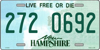 NH license plate 2720692