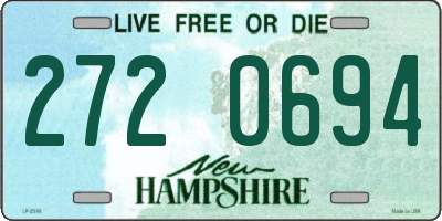 NH license plate 2720694