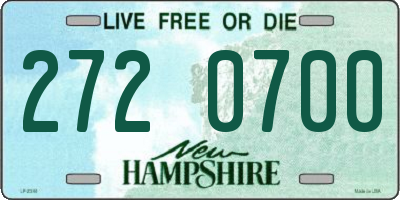 NH license plate 2720700