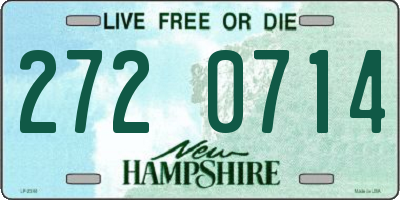 NH license plate 2720714