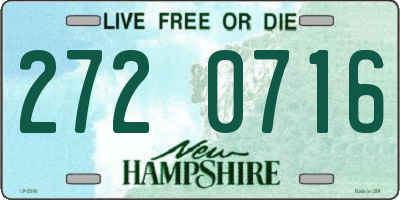NH license plate 2720716