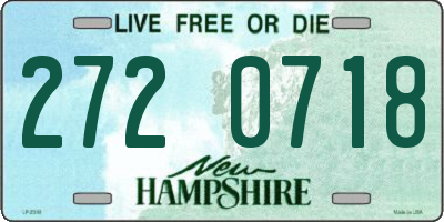 NH license plate 2720718