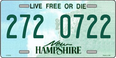 NH license plate 2720722
