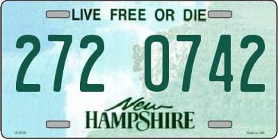 NH license plate 2720742