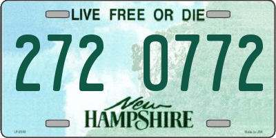 NH license plate 2720772