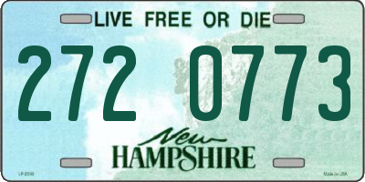 NH license plate 2720773