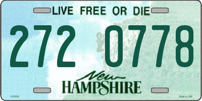 NH license plate 2720778